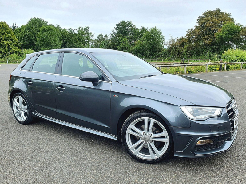2015 Audi A3 2.0 Tdi S Line Sportback S Tronic Quattro Euro 6 (s/s) 5dr in Grey — image 1