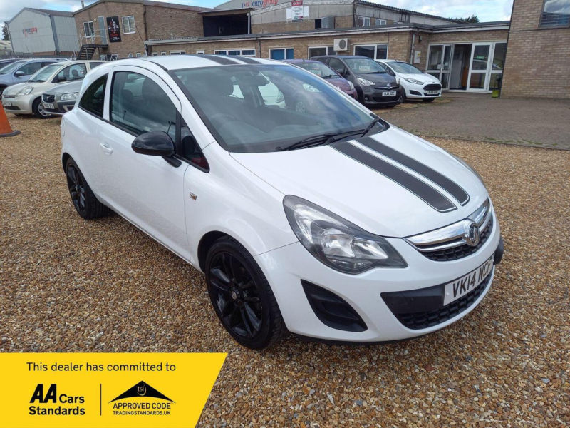 2014 Vauxhall Corsa 1.2 16v Sting Euro 5 3dr in White — image 1