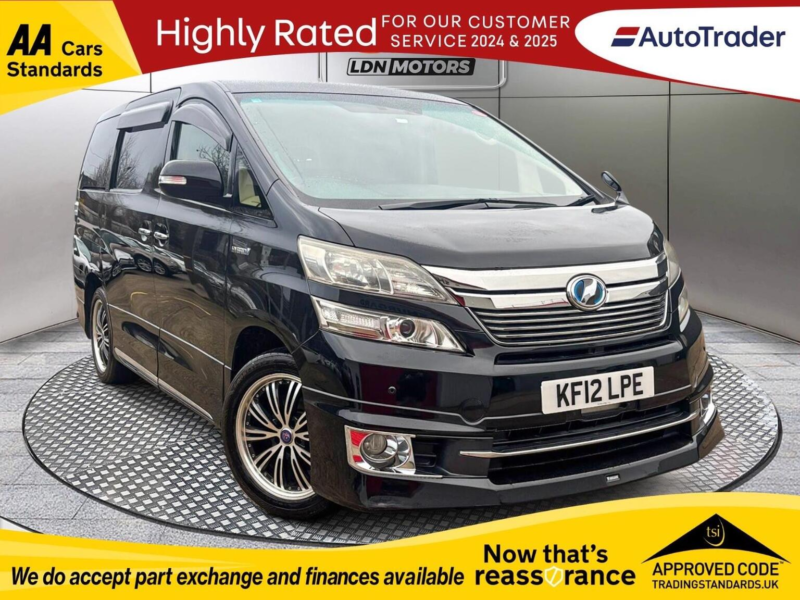 2012 Toyota Vellfire 2.4 Hybrid Auto 7 Seats in Black — image 1