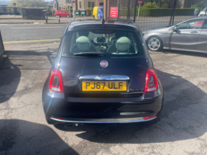 2017 Fiat 500 1.2 Lounge Hatchback 3dr Petrol Manual Euro 6 (s/s) (69 Bhp) in Black — image 5