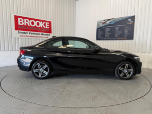 2017 BMW 2 Series 1.5 218i Sport Euro 6 (s/s) 2dr in Black — image 3