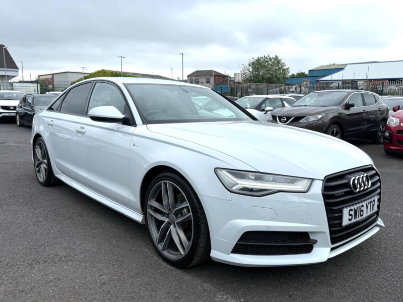 2016 Audi A6 Saloon 2.0 Tdi Black Edition S Tronic Quattro Euro 6 (s/s) 4dr in White — image 1