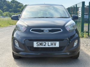 2012 Kia Picanto 1.0 1 Hatchback 5dr Petrol Manual Euro 5 (68 Bhp) in Black — image 2