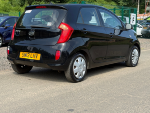 2012 Kia Picanto 1.0 1 Hatchback 5dr Petrol Manual Euro 5 (68 Bhp) in Black — image 5