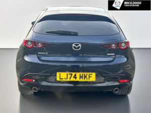 2024 Mazda Mazda3 2.0 E-Skyactiv-G Mhev Exclusive-Line Auto Euro 6 (s/s) 5dr in Blue — image 4