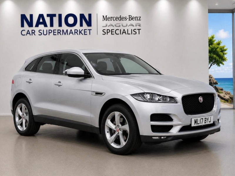 2017 Jaguar F-Pace 2.0 D240 Prestige Auto AWD Euro 6 (s/s) 5dr in Silver — image 1