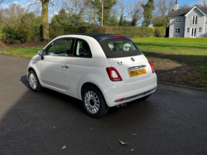 2018 Fiat 500c 1.2 1.2 69hp Lounge Convertible,half Lth,fsh in White — image 3