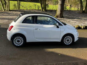 2018 Fiat 500c 1.2 1.2 69hp Lounge Convertible,half Lth,fsh in White — image 6