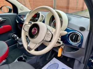 2016 Fiat 500 1.2 Pop Euro 6 (s/s) 3dr in Blue — image 4