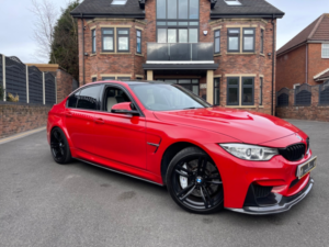 2016 BMW M3 3.0 Dct Saloon + Ferrari Rosso Red + White Interior + Carbon Kit + Hud + Harmon Kardon in Red — image 5