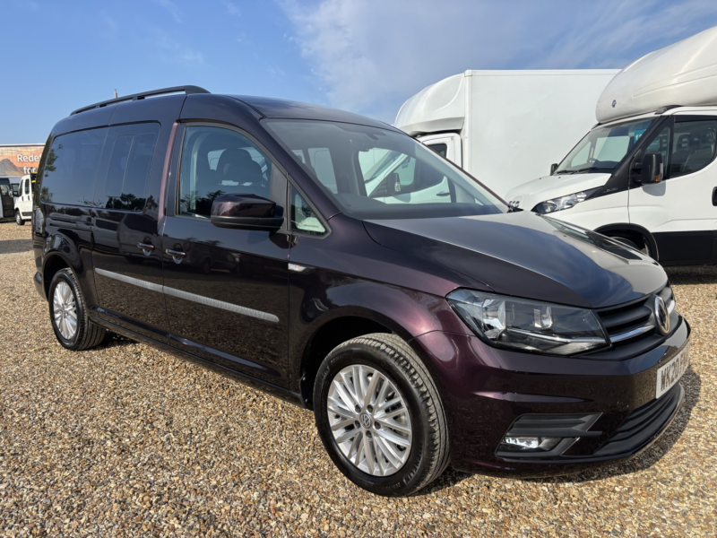 2020 Volkswagen Caddy Maxi Life Auto 7 SEAT Wav Automatic Wheelchair Accessible Vehicle 2.0 Tdi in Purple — image 1