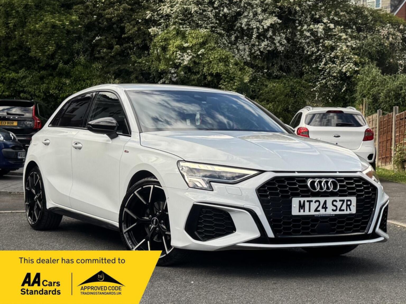 2024 Audi A3 1.5 Tfsi 35 S Line Sportback S Tronic Euro 6 (s/s) 5dr in White — image 1