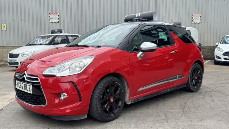 2012 Citroen Ds3 1.6 E-Hdi Airdream Dsport Plus Diesel Red 3dr Low Tax+leather+cruise in Red — image 1