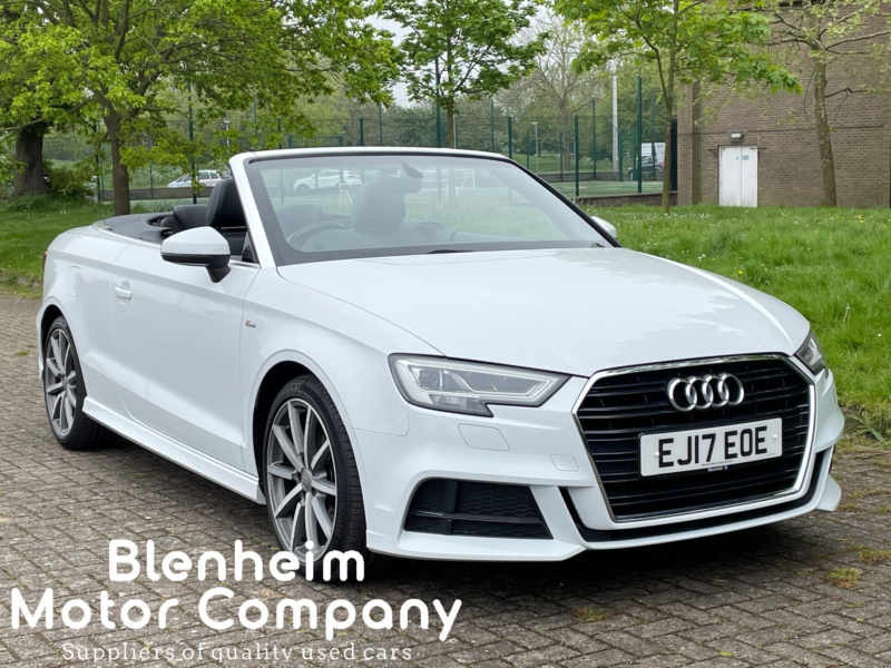 2017 Audi A3 1.4 Tfsi S Line (nav) Cabriolet in White — image 1
