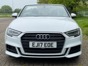 2017 Audi A3 1.4 Tfsi S Line (nav) Cabriolet in White — image 2