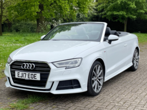 2017 Audi A3 1.4 Tfsi S Line (nav) Cabriolet in White — image 3