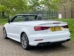 2017 Audi A3 1.4 Tfsi S Line (nav) Cabriolet in White — image 4
