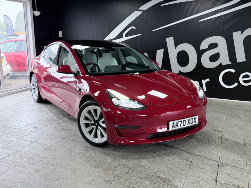 2020 Tesla Model 3 (dual Motor) Long Range Auto 4wde 4dr in Red — image 1