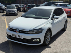 2019 Volkswagen Polo 1.0 Tsi R-Line Euro 6 (s/s) 5dr in White — image 3