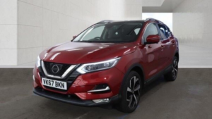 2017 Nissan Qashqai 1.2 Dig-T Tekna Euro 6 (s/s) 5dr in Red — image 3