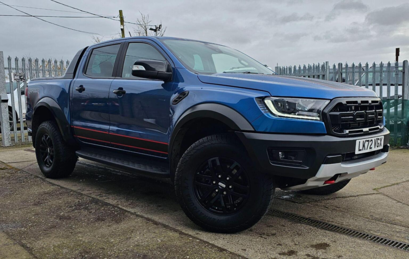 2022 Ford Ranger 2.0 Ecoblue Raptor Auto 4WD Euro 6 (s/s) 4dr in Blue — image 1