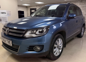 2014 Volkswagen Tiguan 2.0 Tdi Bluemotion Tech Match SUV 5dr Diesel DSG 4WD Euro 5 (s/s) (140 Ps) in Blue — image 2