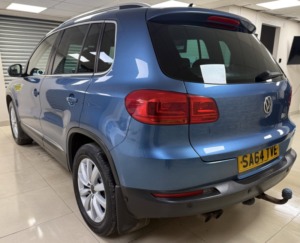 2014 Volkswagen Tiguan 2.0 Tdi Bluemotion Tech Match SUV 5dr Diesel DSG 4WD Euro 5 (s/s) (140 Ps) in Blue — image 3