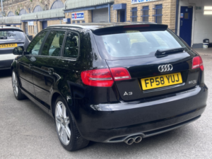 2008 Audi A3 2.0 Tdi S Line Sportback 5dr Diesel Manual Quattro Euro 4 (170 Ps) in Black — image 4