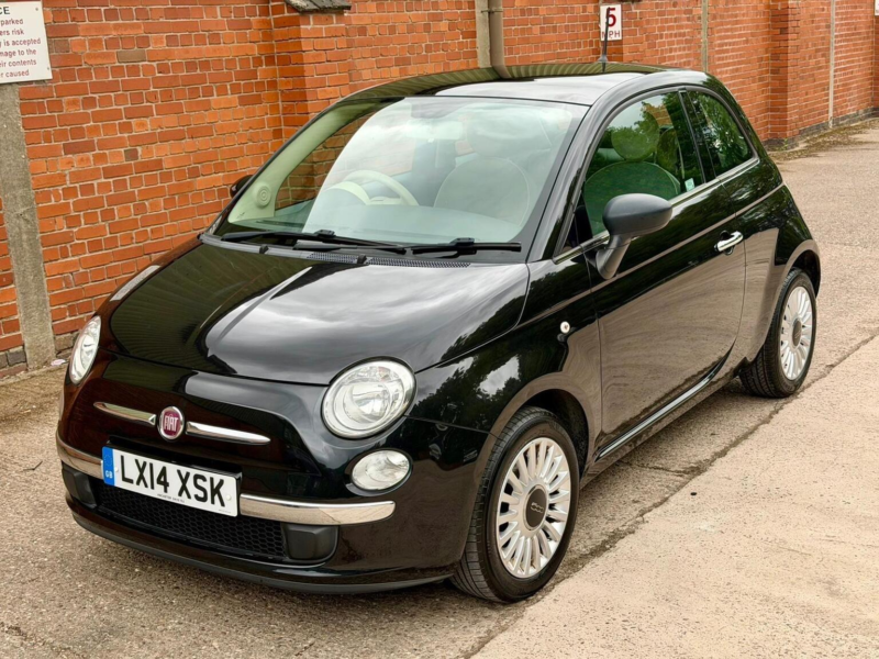 2014 Fiat 500 1.2 Lounge Dualogic Euro 6 (s/s) 3dr in Black — image 1