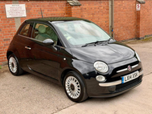 2014 Fiat 500 1.2 Lounge Dualogic Euro 6 (s/s) 3dr in Black — image 2