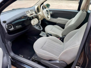2014 Fiat 500 1.2 Lounge Dualogic Euro 6 (s/s) 3dr in Black — image 5