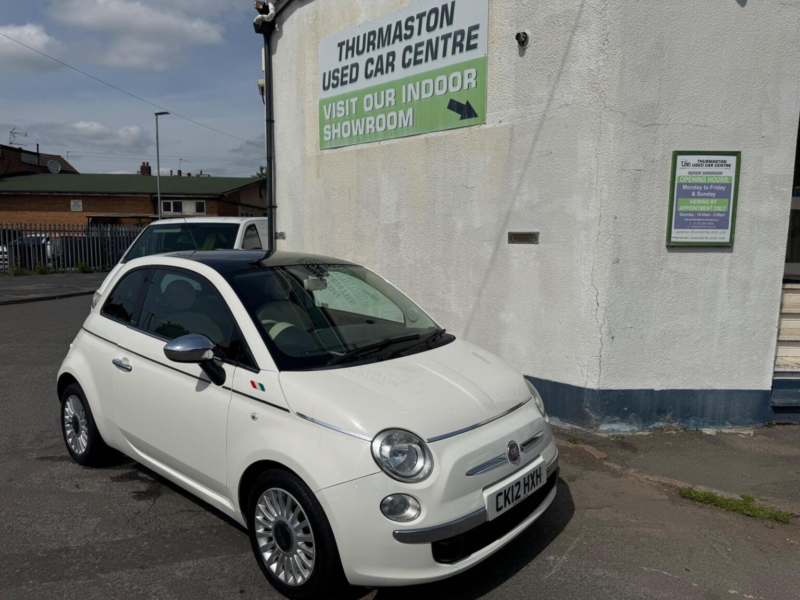 2012 Fiat 500 0.9 Twinair Lounge Euro 5 (s/s) 3dr in White — image 1