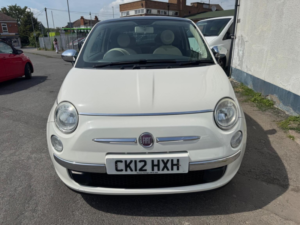 2012 Fiat 500 0.9 Twinair Lounge Euro 5 (s/s) 3dr in White — image 3
