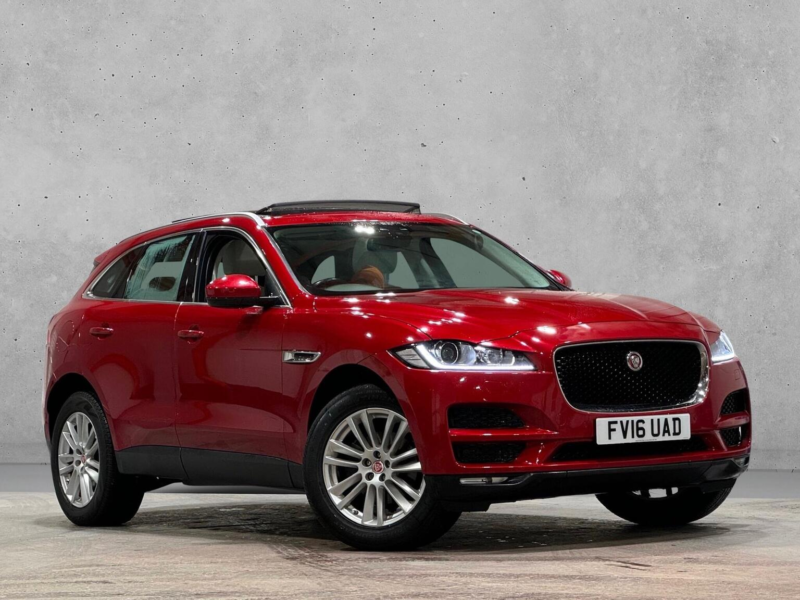 2016 Jaguar F-Pace 2.0 D180 Portfolio Auto AWD Euro 6 (s/s) 5dr in Red — image 1