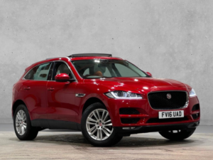2016 Jaguar F-Pace 2.0 D180 Portfolio Auto AWD Euro 6 (s/s) 5dr in Red — image 1