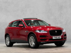 2016 Jaguar F-Pace 2.0 D180 Portfolio Auto AWD Euro 6 (s/s) 5dr in Red — image 3