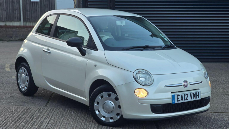 2012 Fiat 500 1.2 Pop Euro 5 (s/s) 3dr in White — image 1