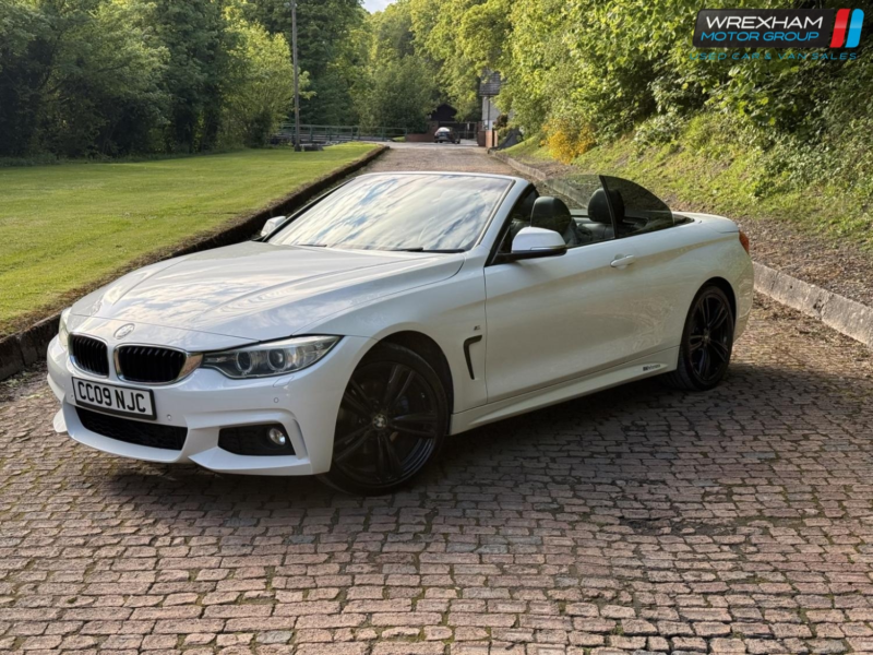 2015 BMW 4 Series 2.0 420d M Sport Convertible in White — image 1