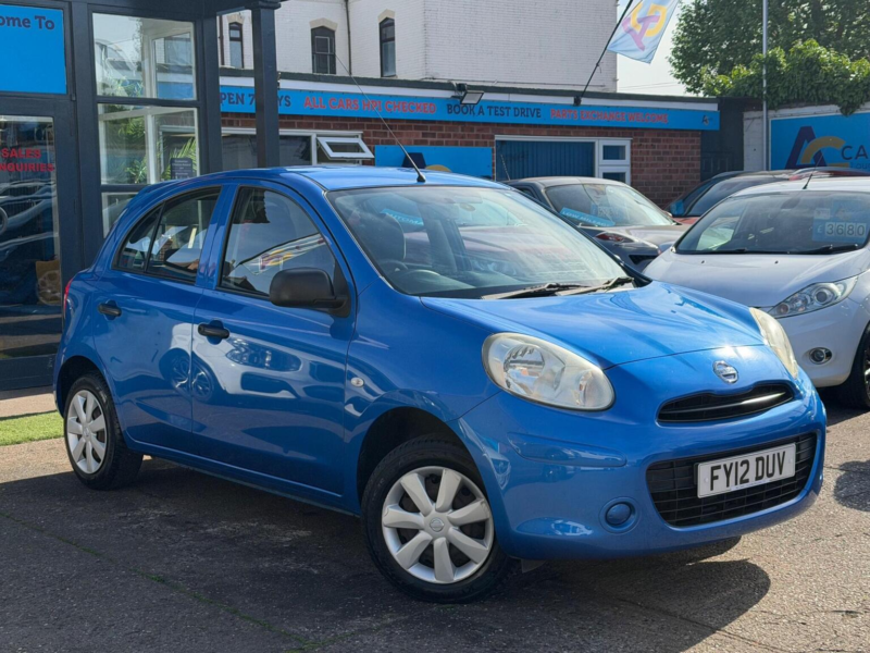 2012 Nissan Micra 1.2 12v Visia Euro 5 5dr in Blue — image 1