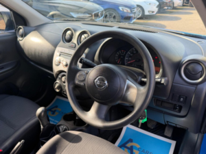 2012 Nissan Micra 1.2 12v Visia Euro 5 5dr in Blue — image 3