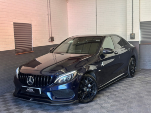 2017 Mercedes-Benz C Class 2.1 C220d Amg Line (premium Plus) Saloon 4dr Diesel G-Tronic+ 4matic Euro 6 (s/s) (170 Ps) in Blue — image 3