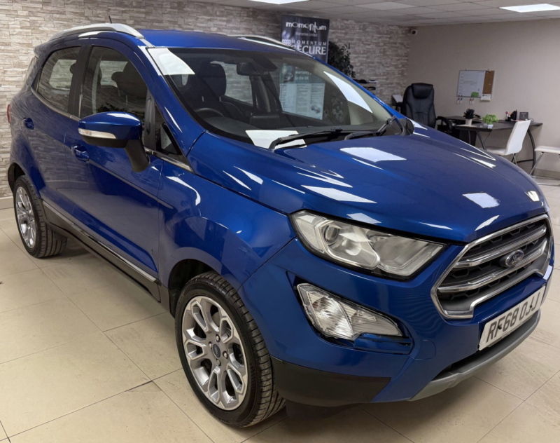 2018 Ford Ecosport 1.0t Ecoboost Titanium SUV 5dr Petrol Manual Euro 6 (s/s) (100 Ps) in Blue — image 1