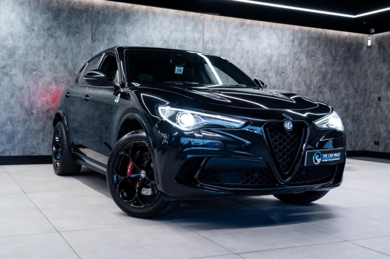 2019 Alfa Romeo Stelvio 2.9 V6 Bi-Turbo Quadrifoglio Auto Q4 AWD Euro 6 (s/s) 5dr in Black — image 1