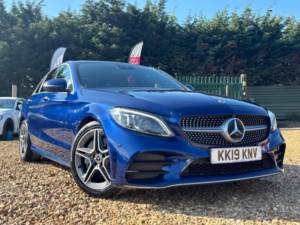2019 Mercedes-Benz C Class 2.0 C300d Amg Line (premium Plus) G-Tronic+ Euro 6 (s/s) 4dr in Blue — image 3