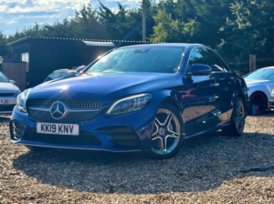 2019 Mercedes-Benz C Class 2.0 C300d Amg Line (premium Plus) G-Tronic+ Euro 6 (s/s) 4dr in Blue — image 4