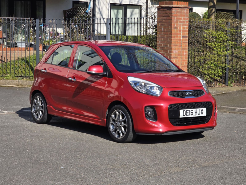 2016 Kia Picanto 1.25 3 Hatchback 5dr Petrol Auto Euro 5 (84 Bhp) in Red — image 1