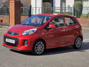 2016 Kia Picanto 1.25 3 Hatchback 5dr Petrol Auto Euro 5 (84 Bhp) in Red — image 3