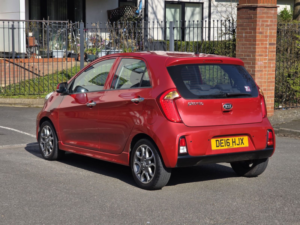 2016 Kia Picanto 1.25 3 Hatchback 5dr Petrol Auto Euro 5 (84 Bhp) in Red — image 4