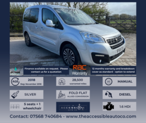 2018 Peugeot Partner Tepee