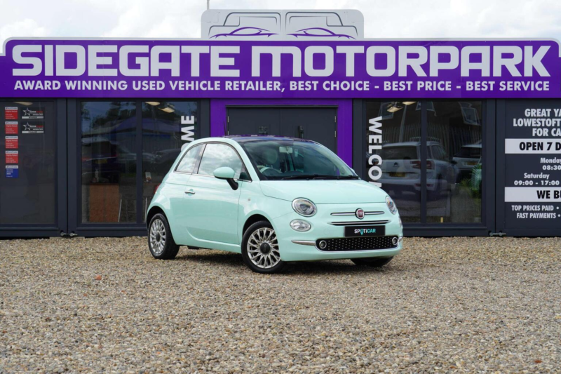 2017 Fiat 500 1.2 Lounge Dualogic Euro 6 (s/s) 3dr in Green — image 1